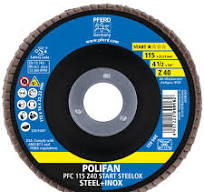Pferd Polifan PFC 115 Z40 Start Steelox disco lamellare 115mm grana 40 confezione 10 pezzi