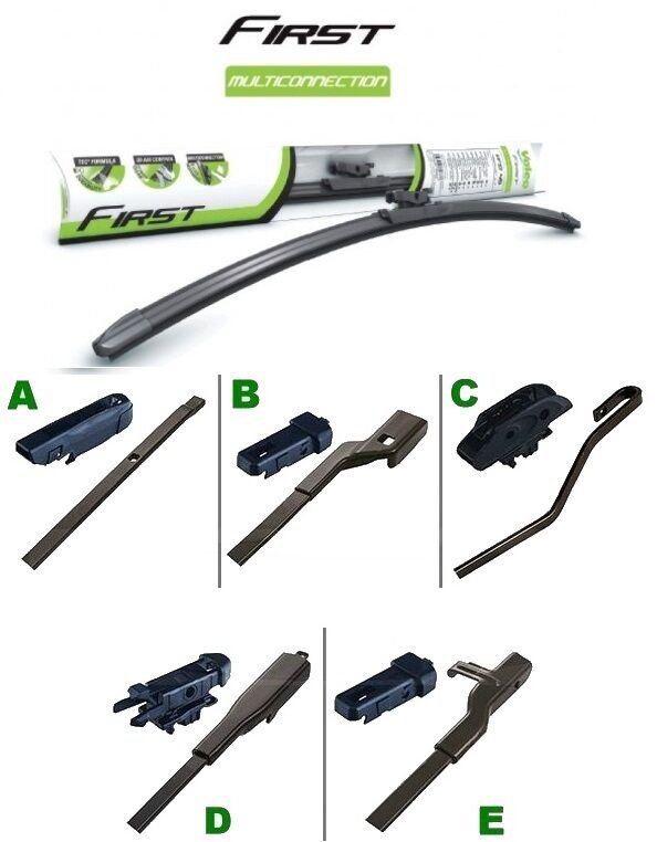 Tergicristalli Valeo First Flat Blade Multiconnection in confezioni da 10 pezzi per misura