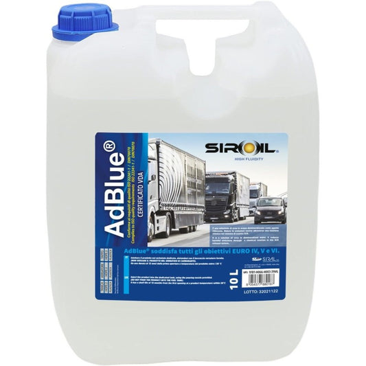 AdBlue Siroil certificato VDA 30 taniche da 10LT