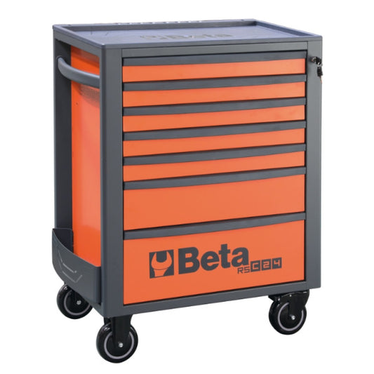 024004071 Beta RSC24/7-O Cassettiera porta attrezzi con 7 cassetti orange